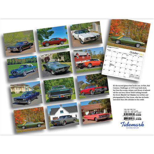 Muscle Car Classics 2024 Wall Calendar Alt Image 2