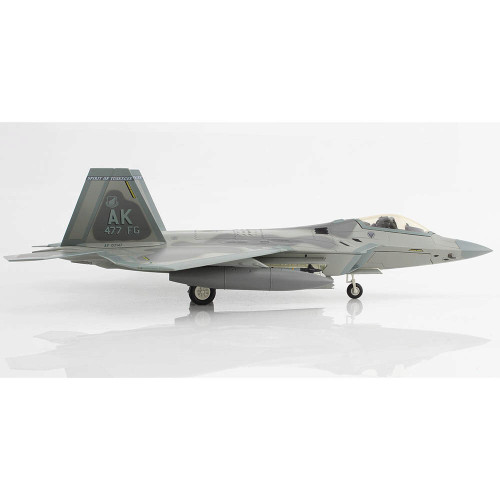 F-22A RAPTOR 1/72 DIE CAST MODEL - HA2824 477 FG, "SPIRIT OF TUKEGEE", ELMENDORF AFB, 2013 Alt Image 2