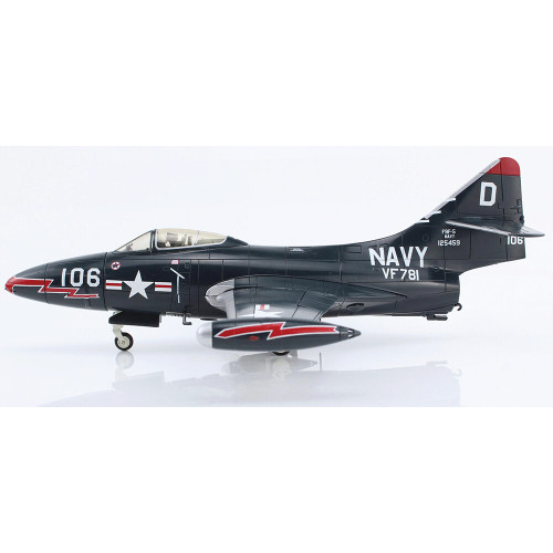 F9F-5 PANTHER 1/48 DIE CAST MODEL - HA7210b LT. ROYCE WILLIAMS, VF-781, NOV. 1952 Alt Image 2