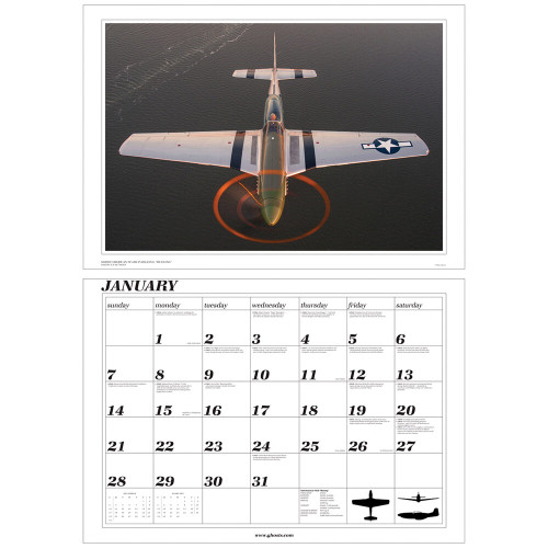Ghosts: A Time Remembered 2024 Wall Calendar (WWII) 9780916997687 Alt Image 1