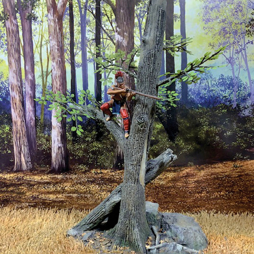 Native Warrior Firing From Tree 1/30 Figure William Britain 16063 Alt Image 4