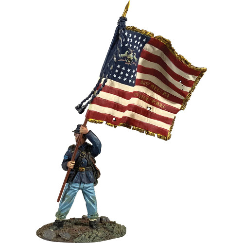 Union 38th Pennsylvania Reserve Flagbearer 1/30 Figure William Britain (31421) Main Image