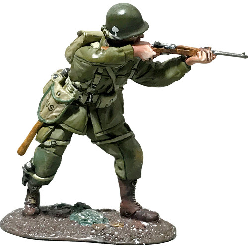 U.S. 101st Airborne Standing Firing Carbine 1/30 Figure-Wint William Britain (25125) Alt Image 1
