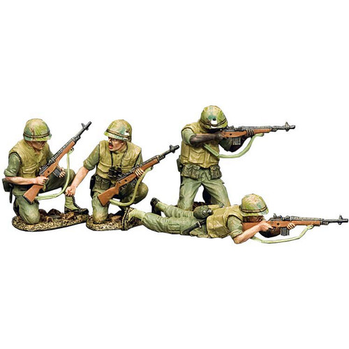 4-Piece U.S. Marines M14 1/30 Figure Set Main Image