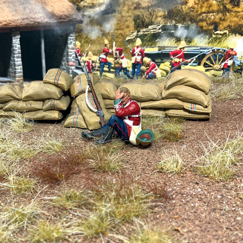 24th Foot Seated Wounded 1/30 Figure William Britain (20156) Alt Image 1