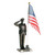 Police Salute Cold Cast Bronze Statue Main Image