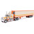 1973 Peterbilt 359 - Orange And Cream With Modern Trailer Main Image