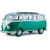 1962 Volkswagen T1 Samba - Green / White 1:18 Scale Main Image