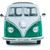 1962 Volkswagen T1 Samba - Green / White 1:18 Scale Alt Image 7