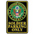 U.S. Army Logo Soldier Parking Only Sign Main Image