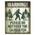 Please do not Feed Sasquatch Metal Sign Main Image