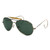 Aviator Air Force Style Sunglasses- Green Main Image