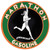 Marathon Green Round Metal Sign Main Image