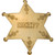 Old West Brass Sheriff's Badge Main Image