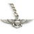 Navy Aviator Wings Keychain K634 Alt Image 2