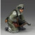 German Soldier Kneeling Officer w/ MP40 1/30 Figure Alt Image 1