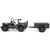 1/4-Ton Willys Jeep with Trailer 1/43 Die Cast Model 23200-44 Alt Image 6