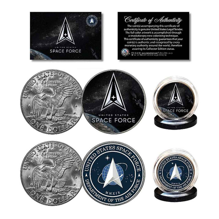 2-Coin Eisenhower Dollar Set: Space Force Main Image