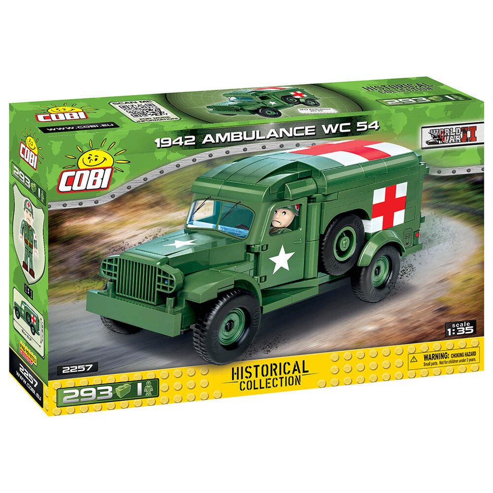 1942 AMBULANCE WC-54 BUILDING BLOCK MODEL - 290 PIECES Main Image