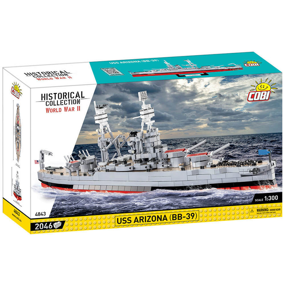 USS ARIZONA (BB-39) BUILDING BLOCK MODEL - 2046 PIECES Main Image