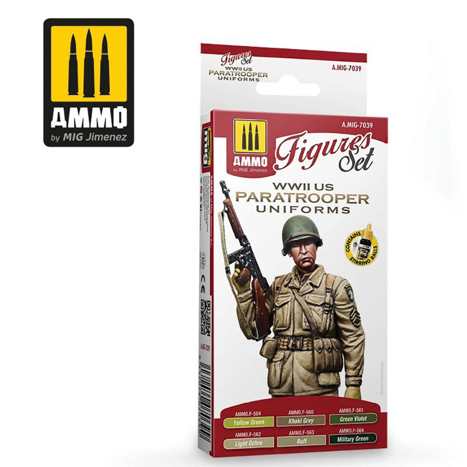 WWII US Paratroopers Paint Set Main Image