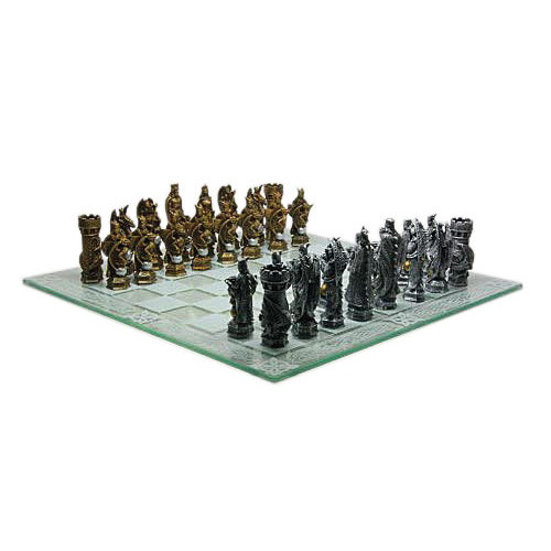 King Arthur Fantasy Chess Set w/ Glass Board 9382 Main Image