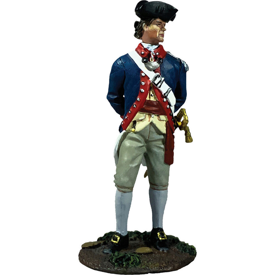 Continental Line Officer Standing at Ease 1/30 Figure Main Image