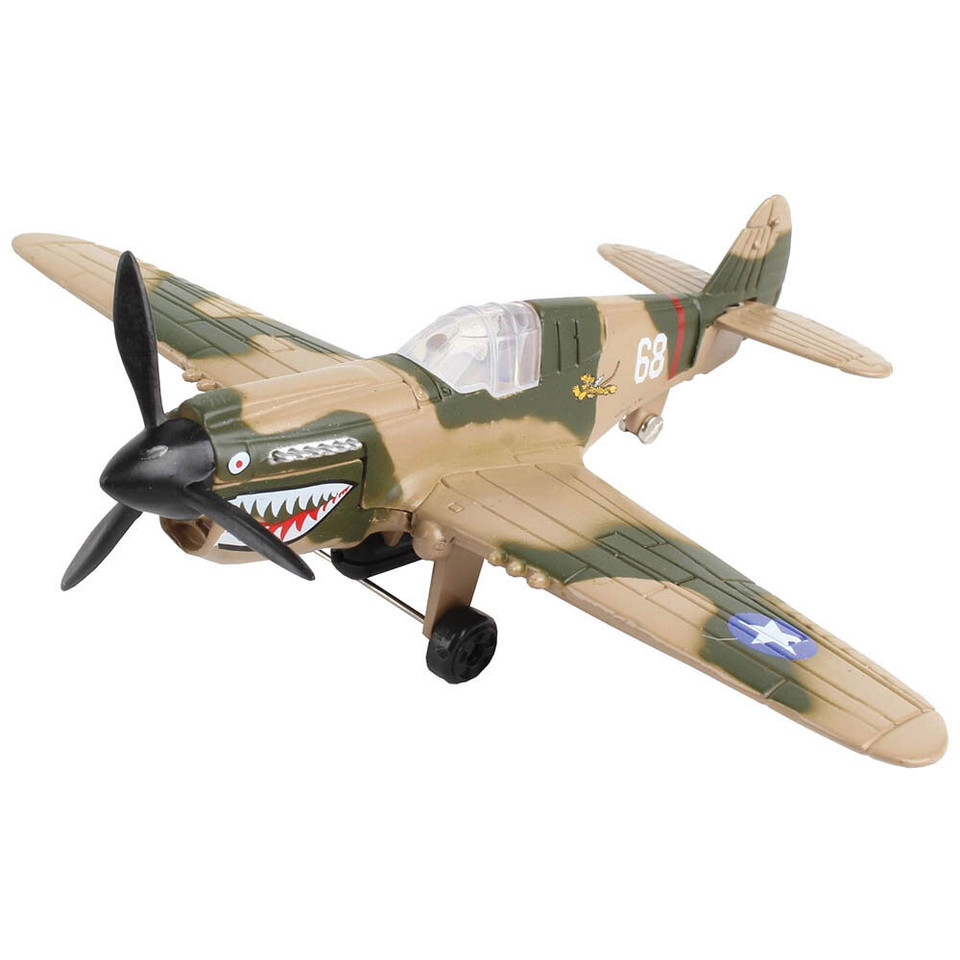 P40 FLYING TIGERS DIE CAST MODEL W/ RUNWAY RW185 Main Image
