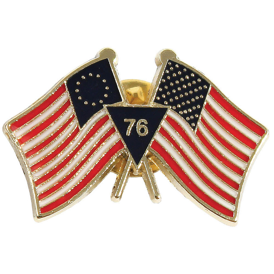 U.S. Flag/Betsy Ross Flag Lapel Pin Main Image