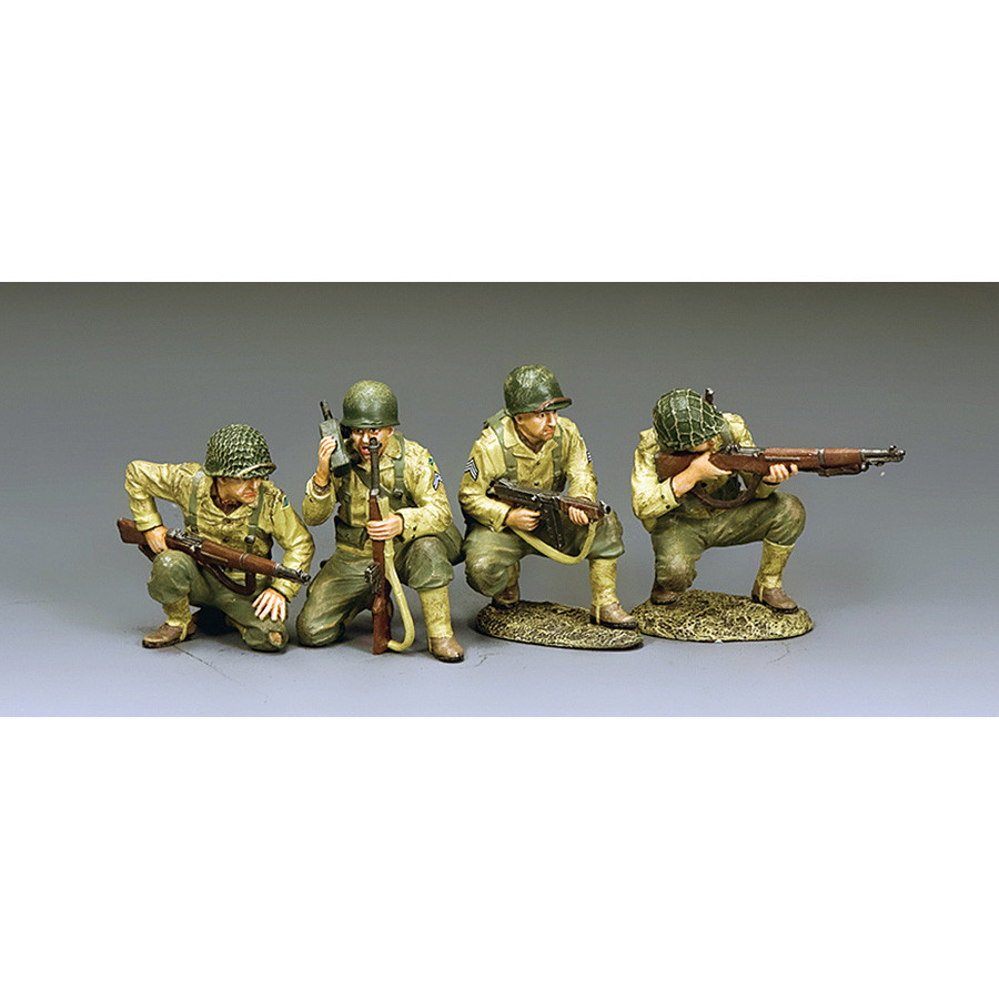 4-Piece D-Day Storming the Beaches 1/30 Figure Set Main Image
