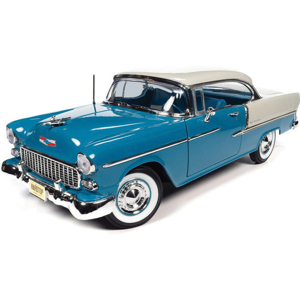 1955 Chevrolet Bel Air Hardtop (Hemmings) - Skyline Blue & India Ivory Main Image