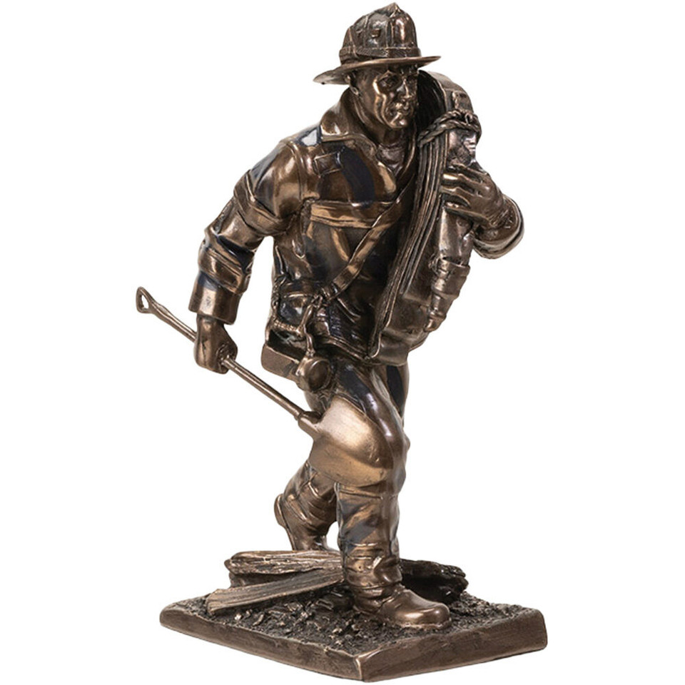 Fireman Responding to Call Statue 8533 Main Image