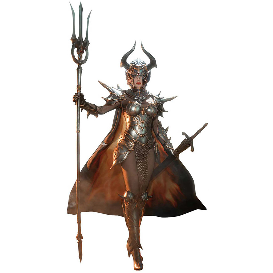 Female Knight of Fire 1/6 Figure - Silver Main Image