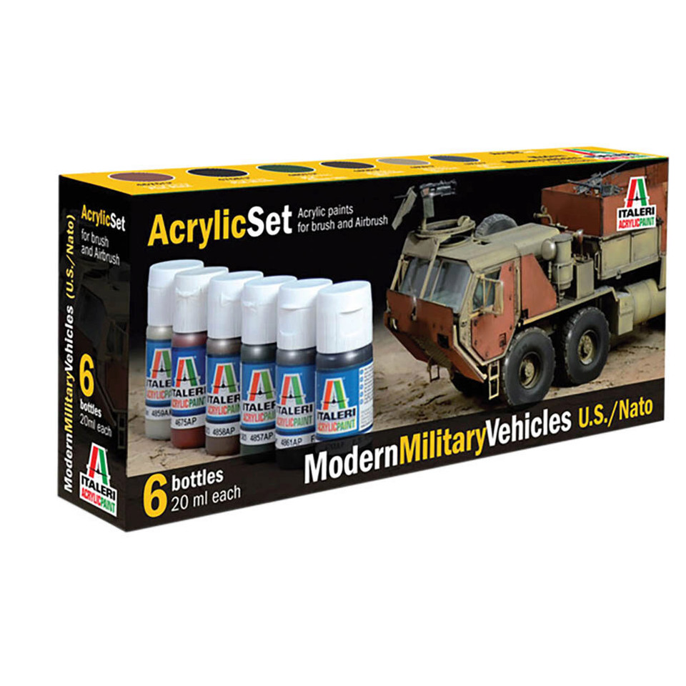 Modern Military Vehicles U.S./NATO Acrylic Paint Set Main Image