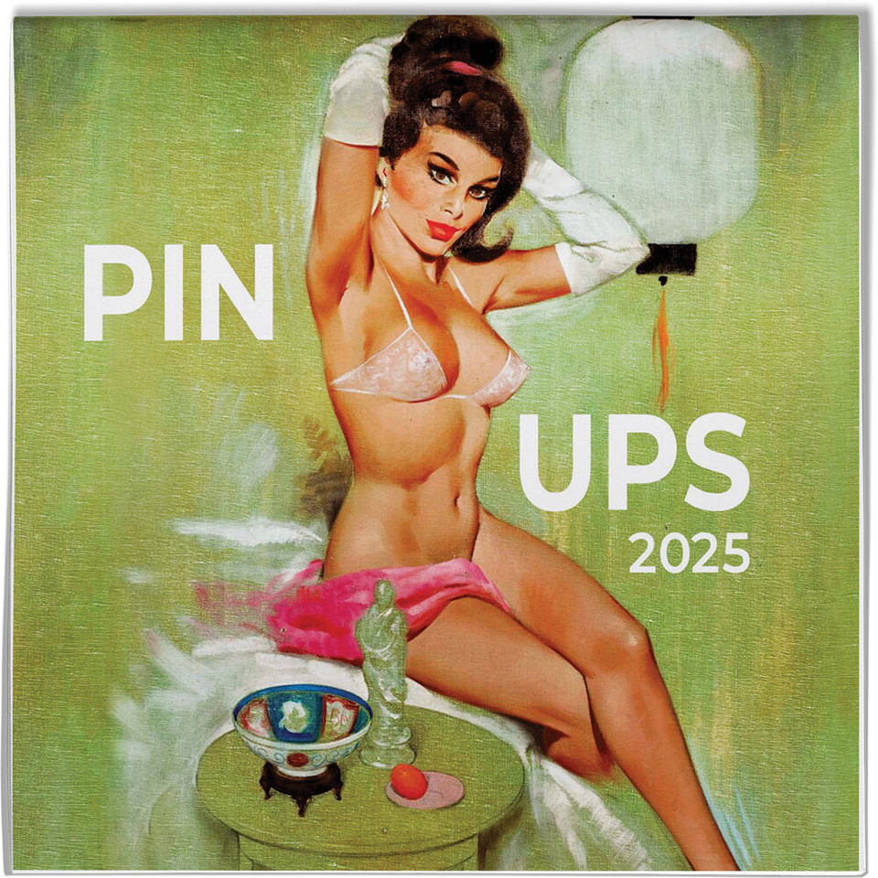Pin Ups 2025 Wall Calendar w/ Free Poster 251014 Main Image