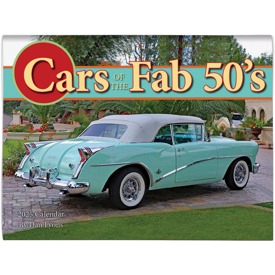 CARS OF THE FAB 50S 2025 WALL CALENDAR 9781631145209 Main Image