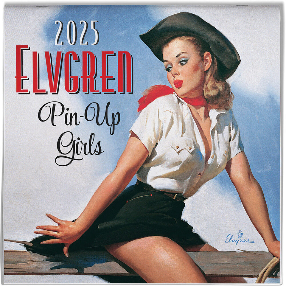 Gil Elvgren Pin Up 2025 Wall Calendar  25027 Main Image