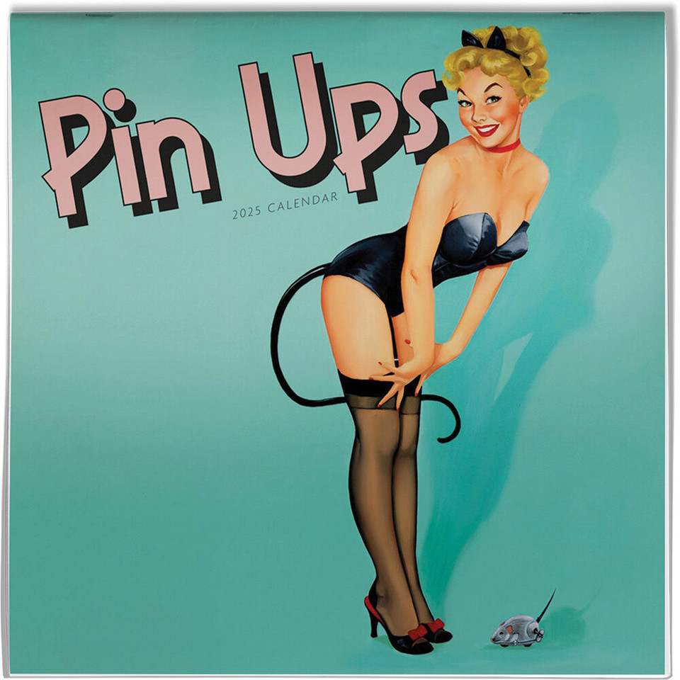 Retro Pin Ups 2025 Wall Calendar  9781529846645 Main Image