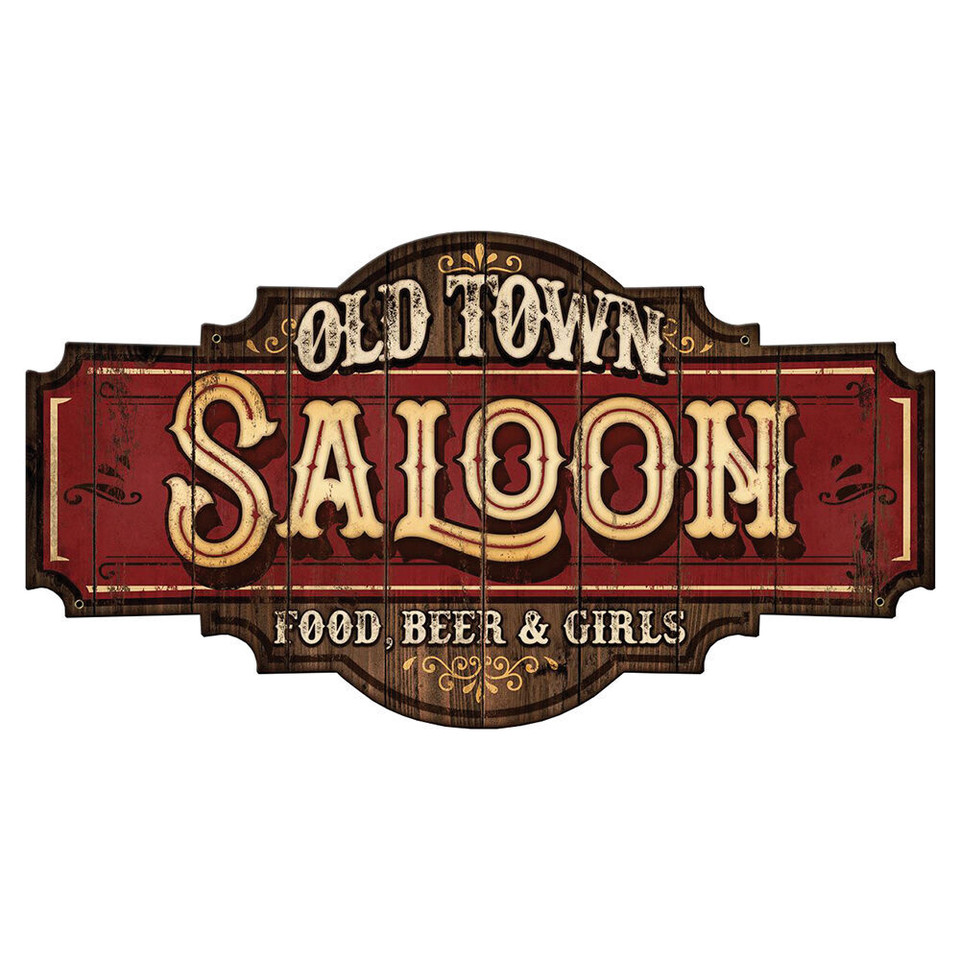 Old Town Saloon Metal Sign Main Image