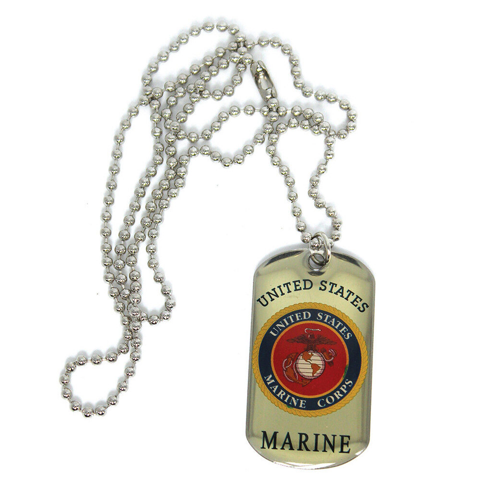 Marines Dog Tag Necklace  CK2124 Main Image