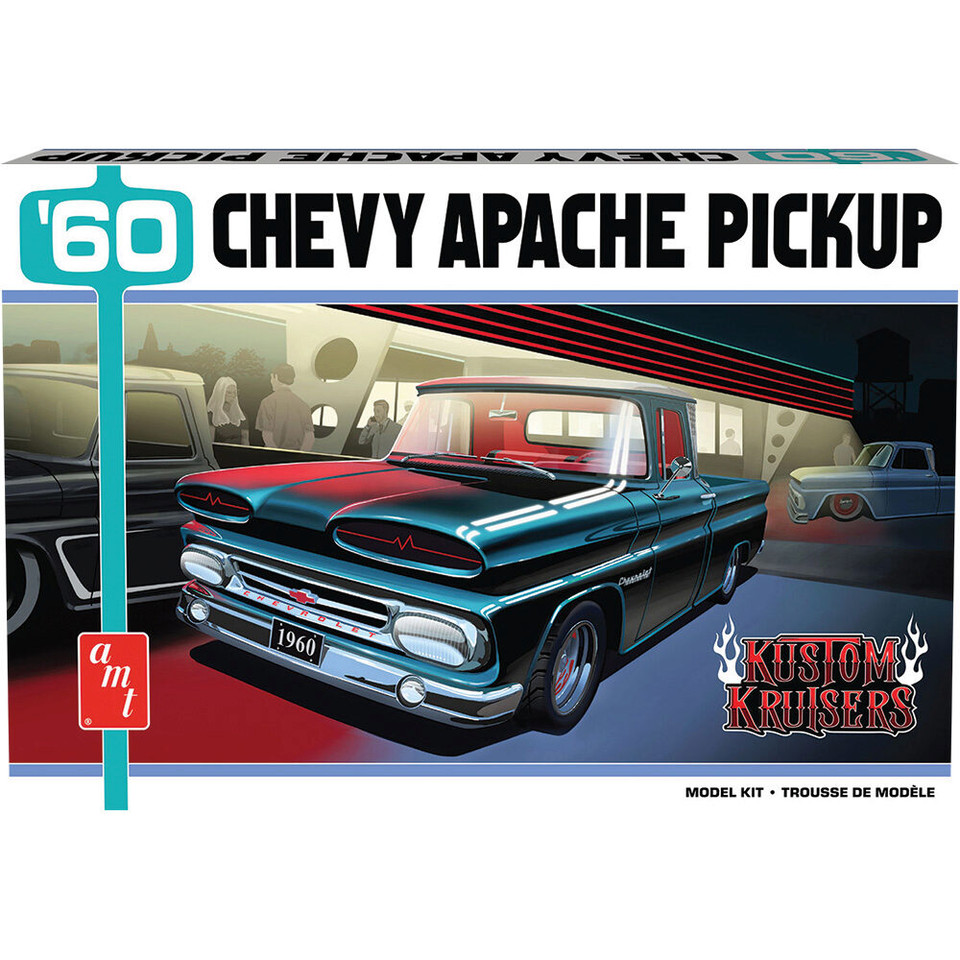 1960 Chevy Apache Pickup Street Machine 1/25 Kit AMT MODELS (AMT1444) Main Image
