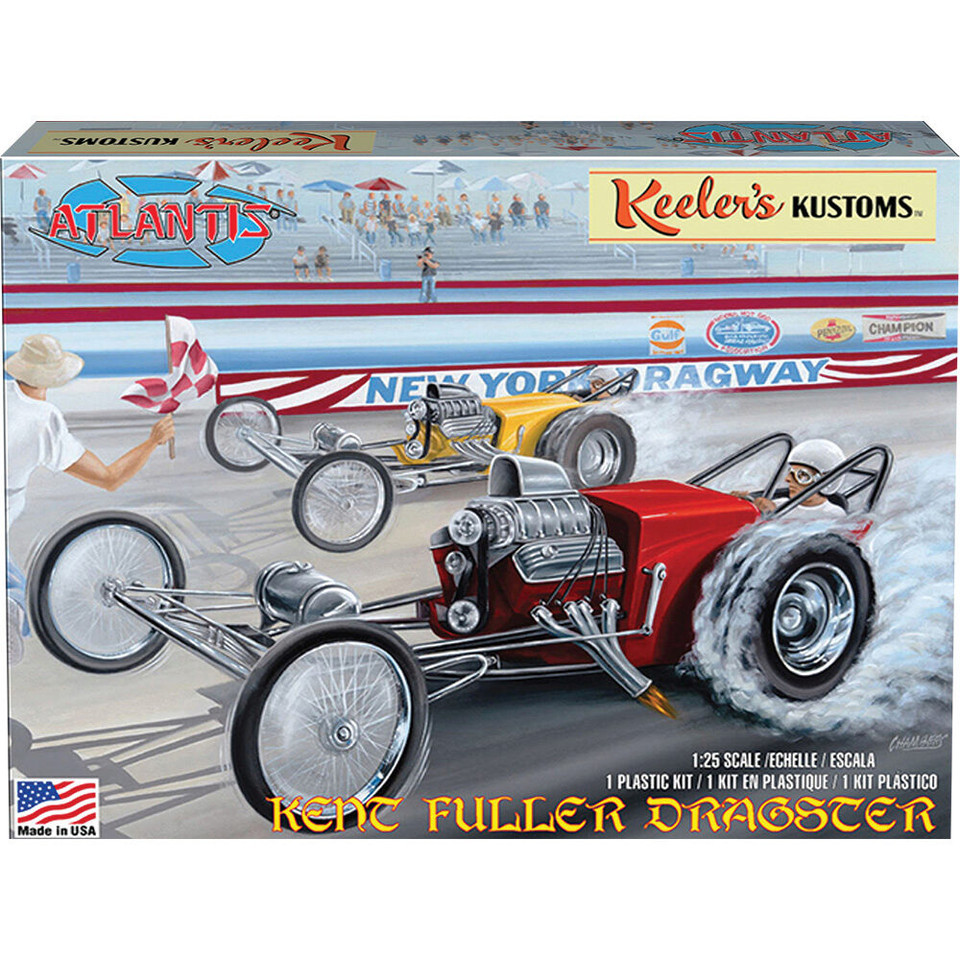 Keelers Kustom's Kent Fuller Dragster 1/25 Kit ATLANTIS (13103) Main Image