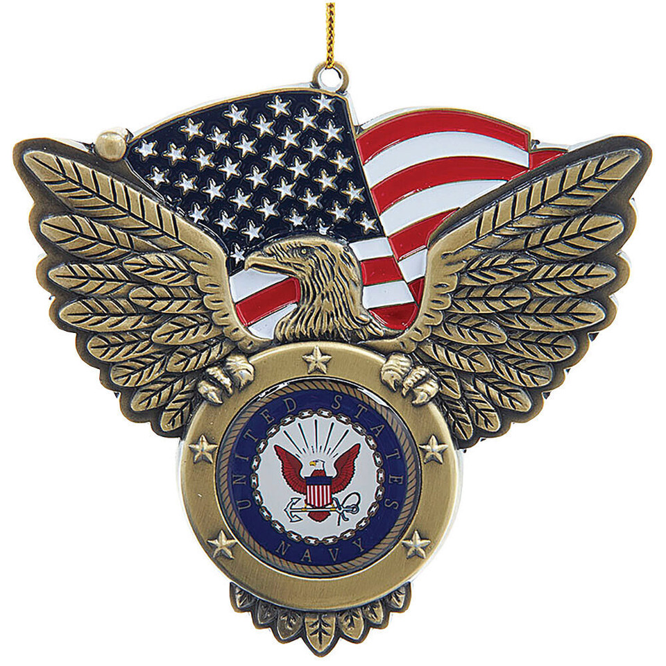 U.S. Navy Eagle With Seal Ornament NA9211 Main Image
