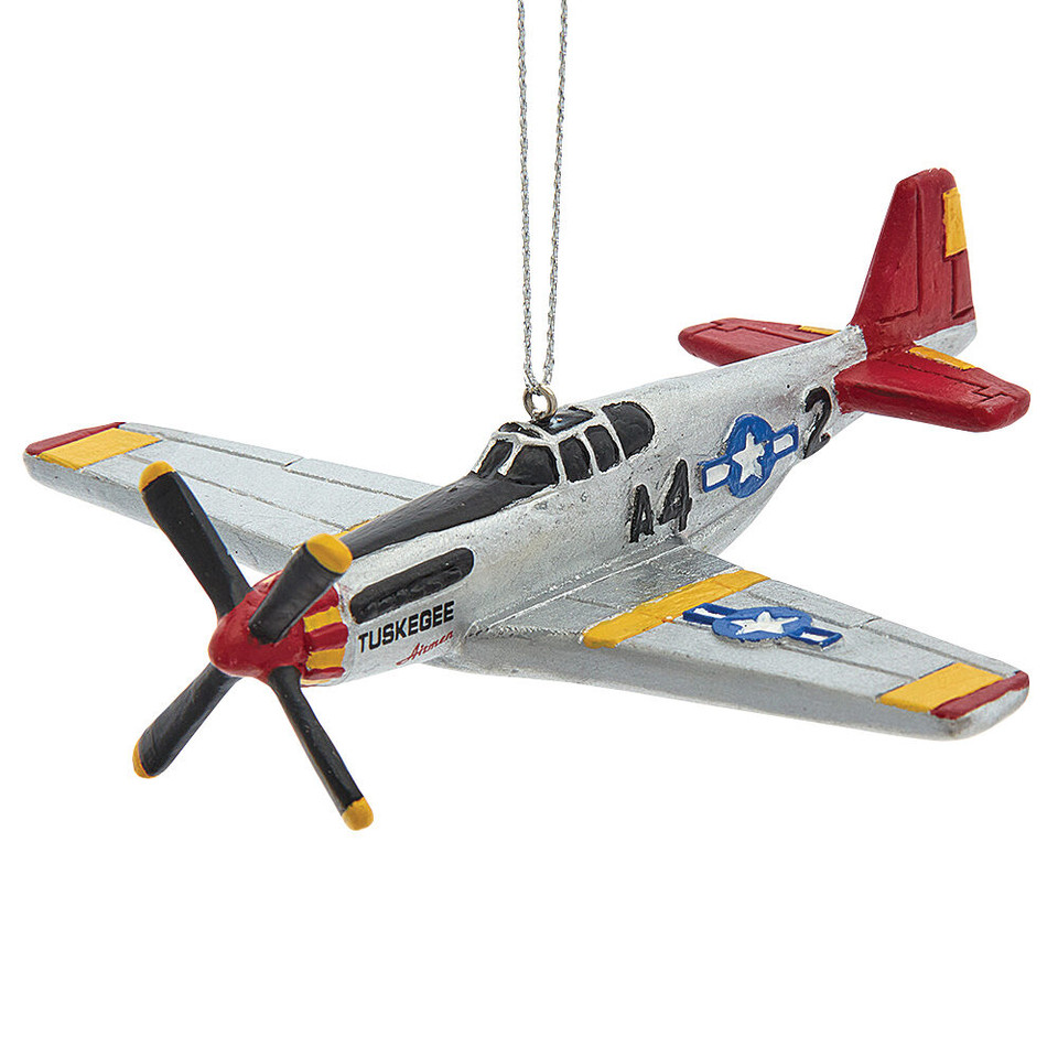 P-51C Tuskegee Airplane Ornament E0880 Main Image
