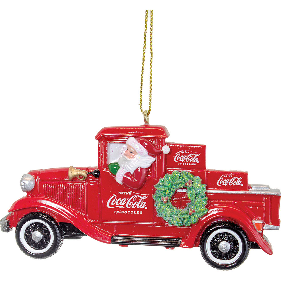 Coca-Cola® Santa Pick-Up Truck Ornament CC2231 Main Image