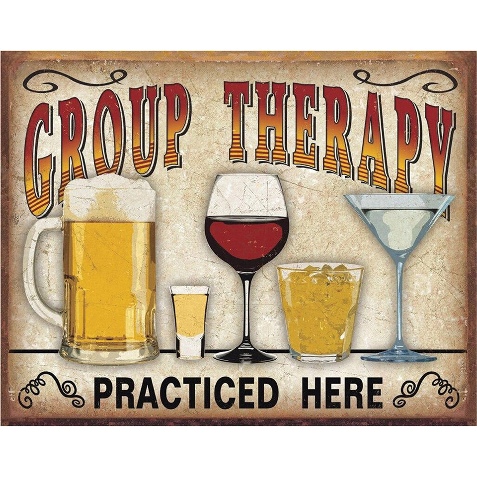 Group Therapy Metal Sign  2041 Main Image