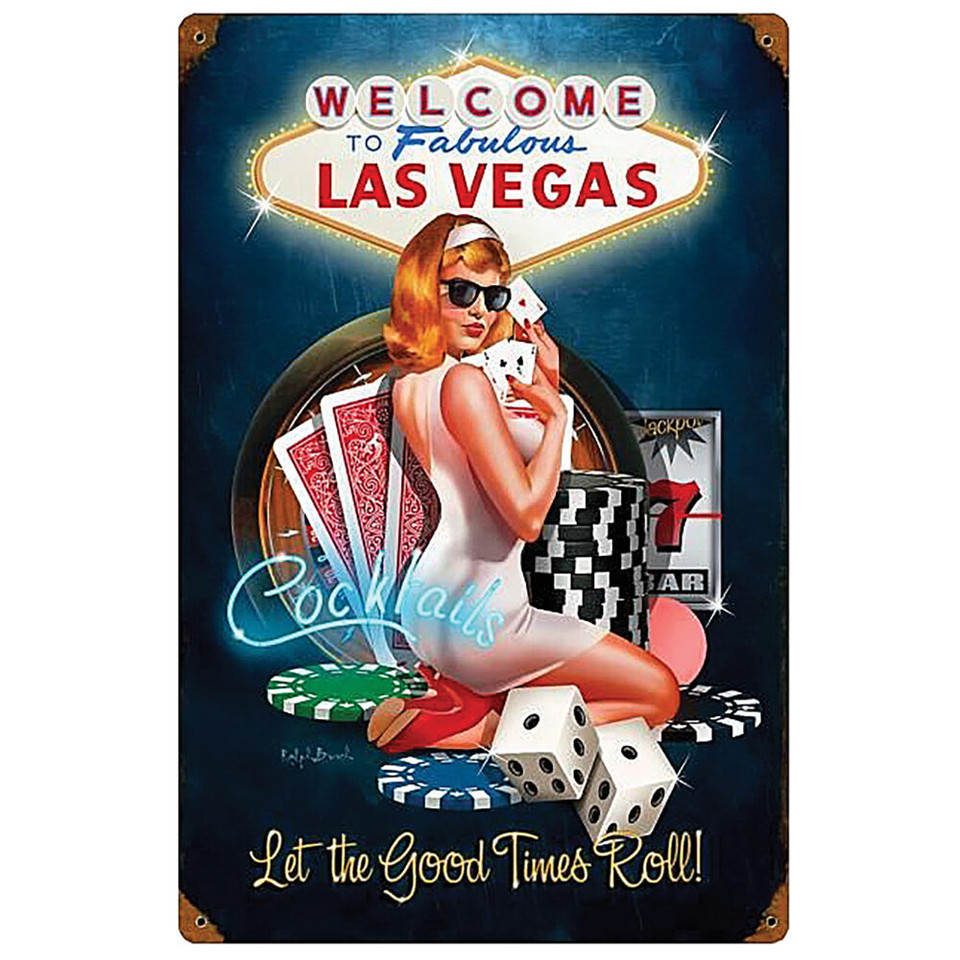 Las Vegas Good Times Metal Sign  RB137 Main Image