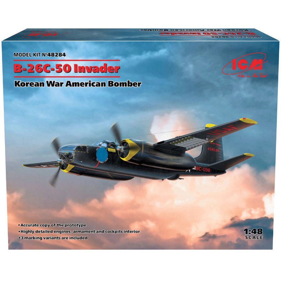 B-26C Invader Korean War Bomber 1/48 Kit Main Image