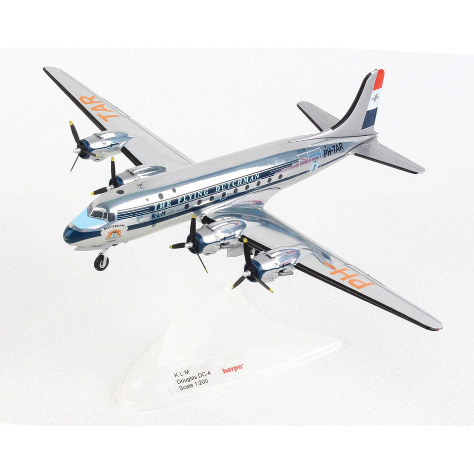 Douglas DC-4 1/200 Die Cast Model - KLM Main Image
