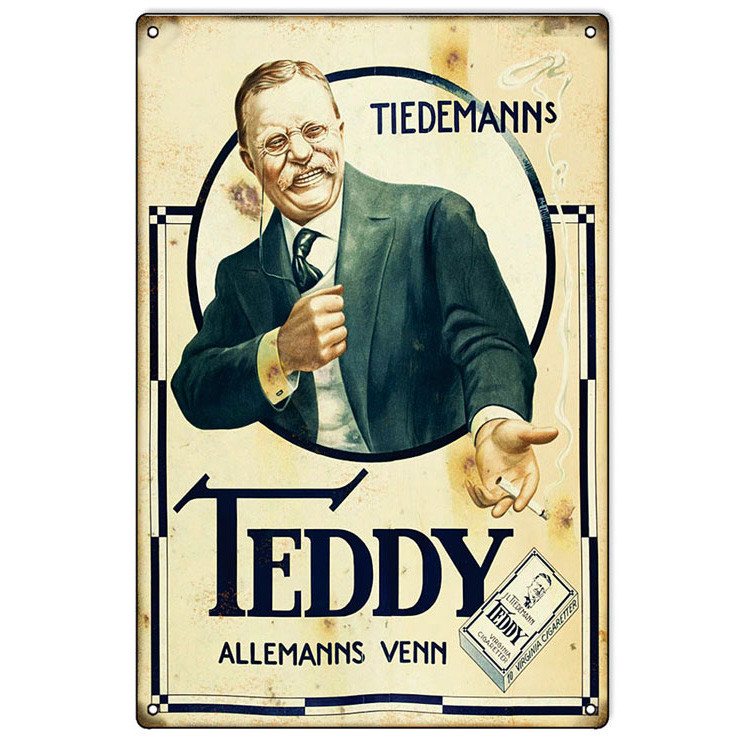 Teddy Cigarettes Metal Sign Main Image